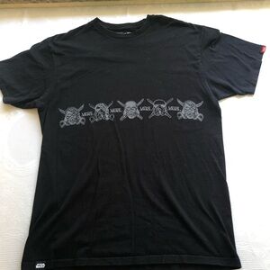 Vans Star Wars Black Graphic Printed T-Shirt Men’s Size L Short Sleeves Casual